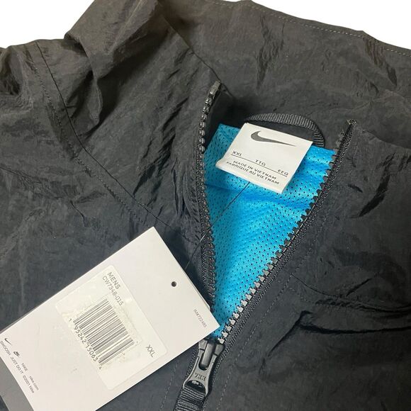 Nike Windbreaker Jacket Mens Blue Yellow Colorblock Retro Logo Streetwear XXL - Picture 5 of 12